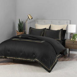 Black & Gold Lionel Richie Home Comforter Set