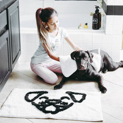 Dog Whisperer Bath Rug and Towel Set