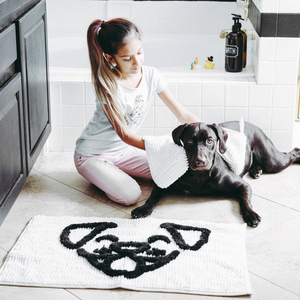 Dog Whisperer Bath Rug and Towel Set