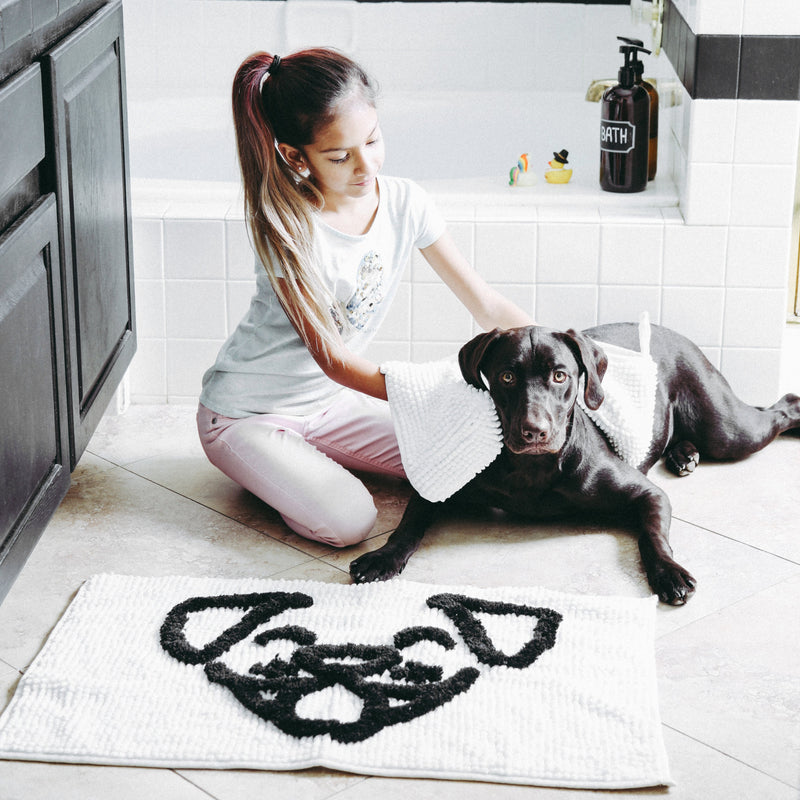 Dog Whisperer Bath Rug and Towel Set