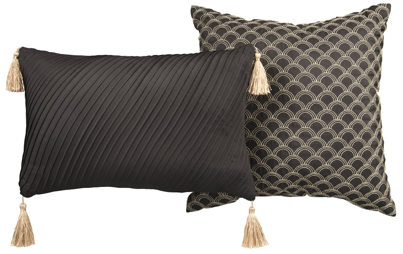 Black and Gold Lionel Richie Home Dec Pillow