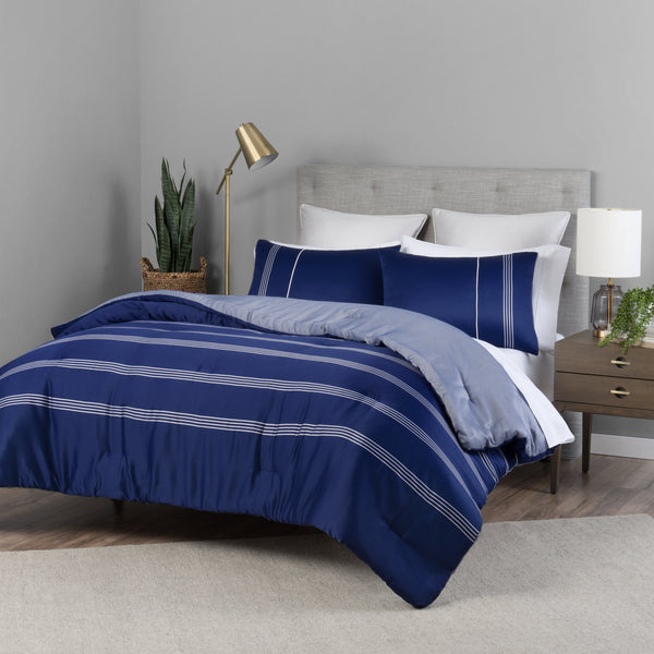 Navy Lionel Richie Home Comforter Set