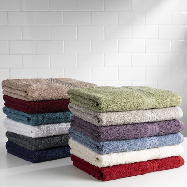 6 Piece Majestic Ring Spun Towel Set
