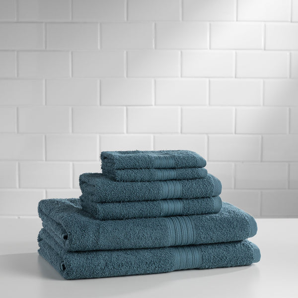 6 Piece Majestic Ring Spun Towel Set