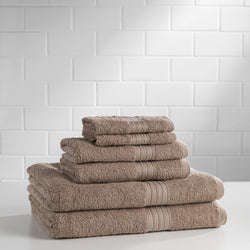 6 Piece Majestic Ring Spun Towel Set