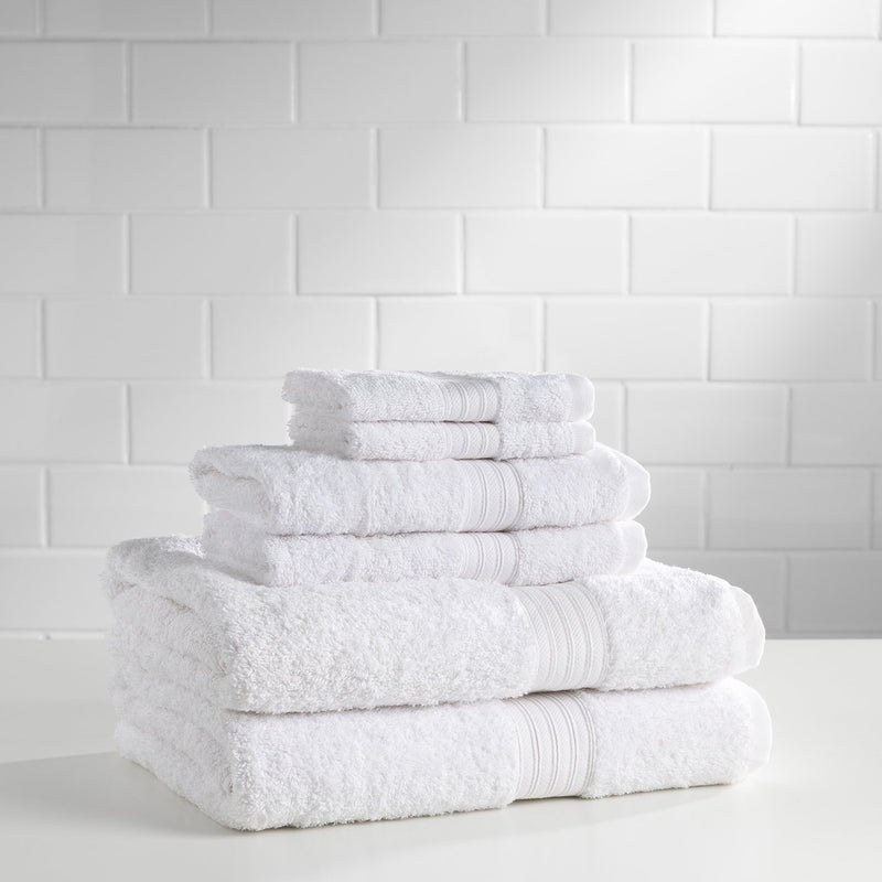 6 Piece Majestic Ring Spun Towel Set