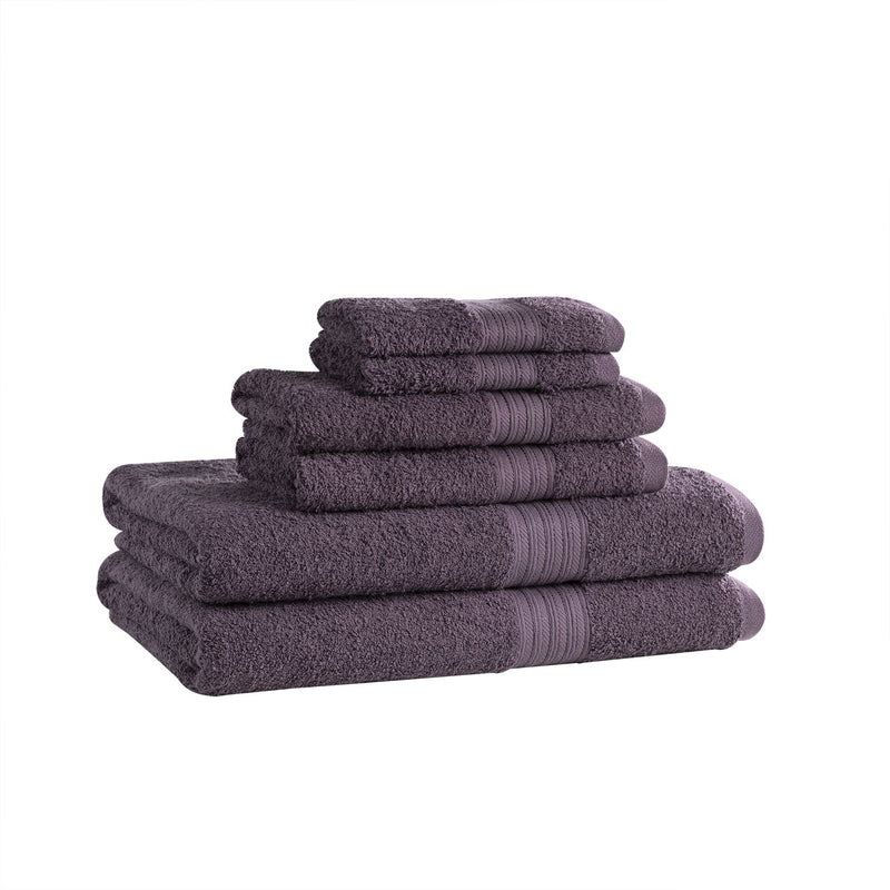6 Piece Majestic Ring Spun Towel Set