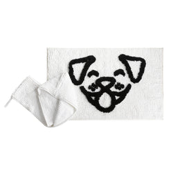 Dog Whisperer Bath Rug and Towel Set