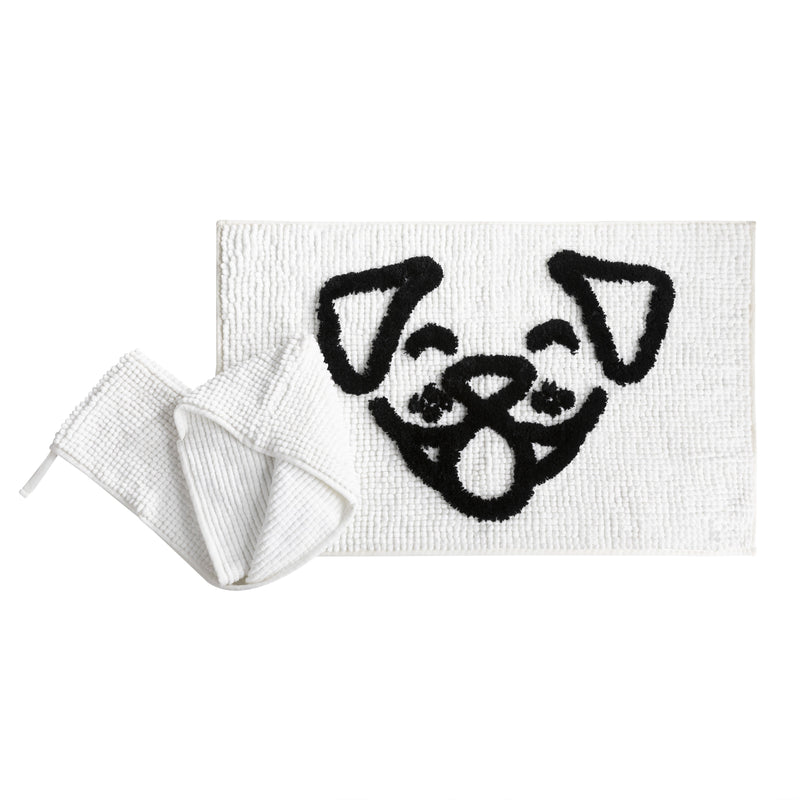 Dog Whisperer Bath Rug and Towel Set