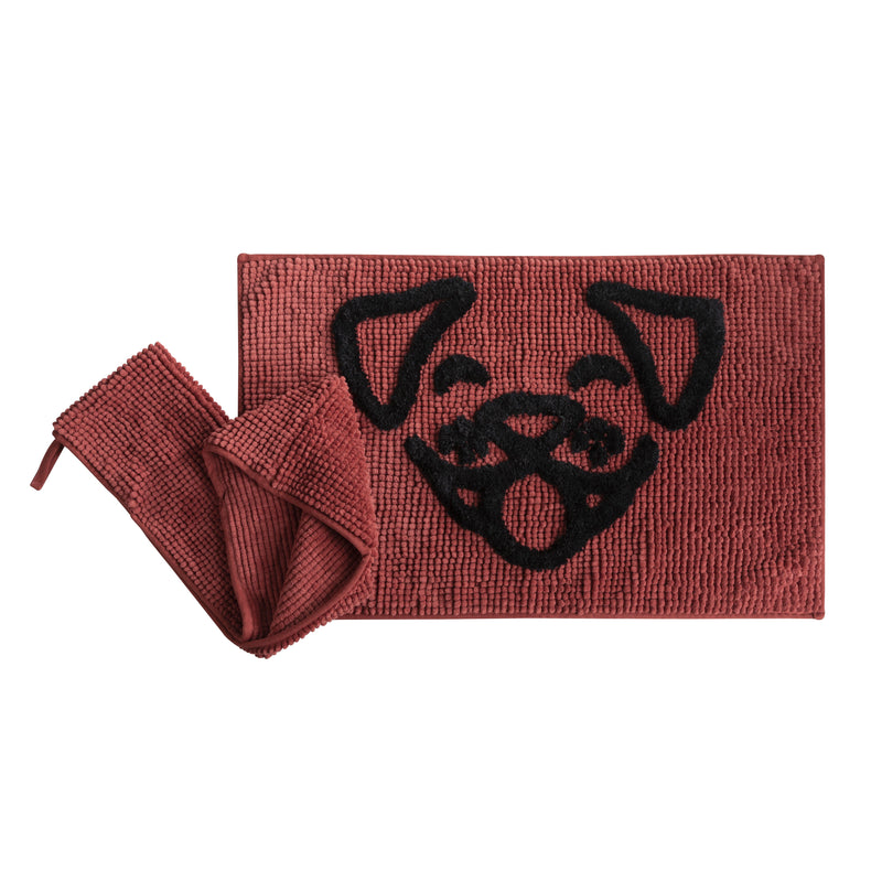 Dog Whisperer Bath Rug and Towel Set