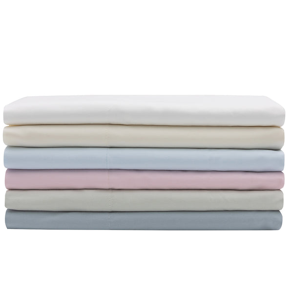 Pyramid Percale 200TC Solid Collection Sheet Set