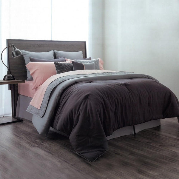 Washed Linen 14 Piece Comforter Set