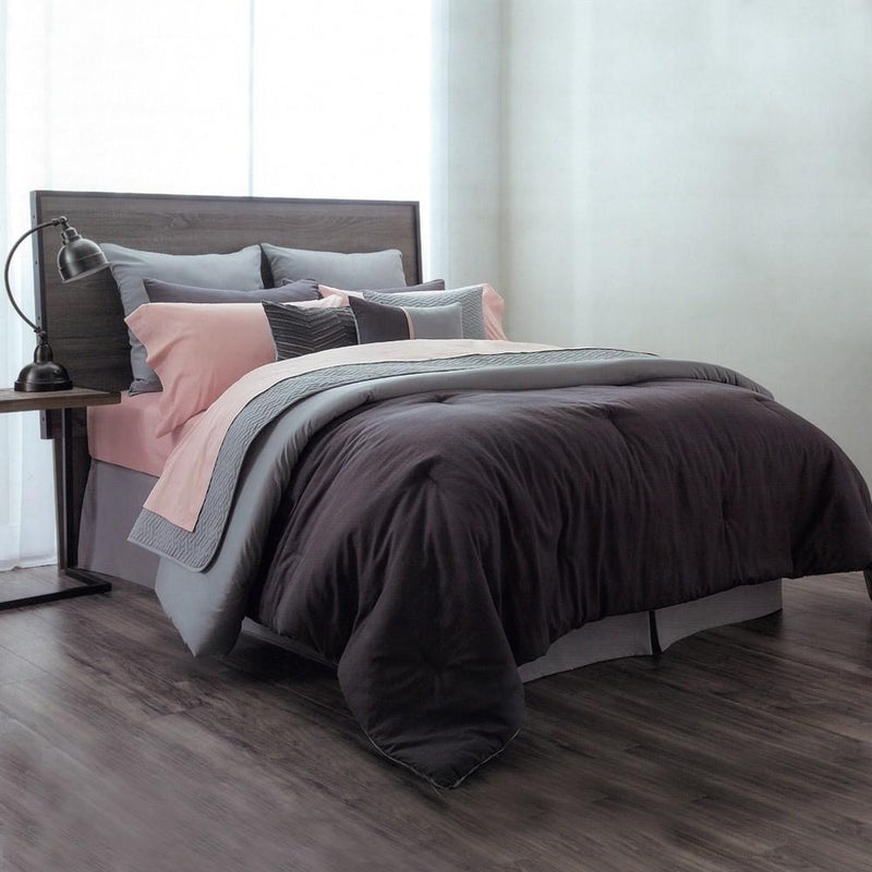 Washed Linen 14 Piece Comforter Set